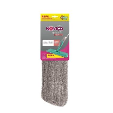 Imagem de Refil para Mop Spray Brilhus Noviça Fit em Microfibra para Pisos Delicados Bettanin