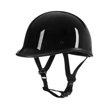 Imagem de Capacete Aberto Retrô Clássico Pequeno Para Motocicleta, Scooter, Chop