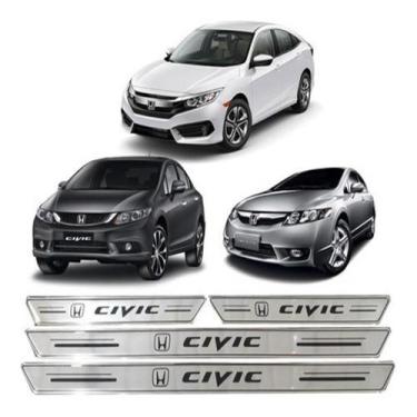 Imagem de Soleira Honda Civic G8 G9 G10 2013 2014 2015 2016 2017 2018 - Resitank