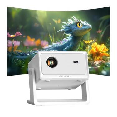 Imagem de VEVSHAO A16 Projetor Full HD 1080P Nativo,400 ANSI Lumens, Android 12,Wi-Fi 6 Dual Band...