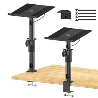 Imagem de Suportes de alto-falante Desk Clamp Yibracki para Edifier, KRK, Klipsc