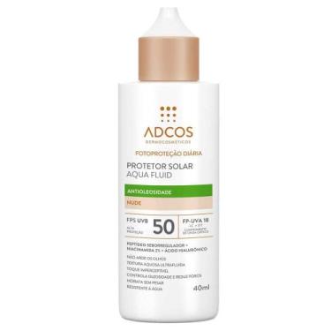 Imagem de Protetor Solar Facial Antioleosidade com Cor Adcos - Aqua Fluid FPS50,
