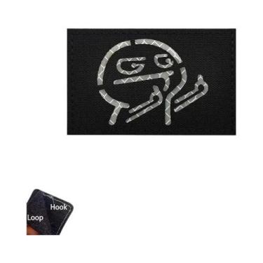 Imagem de Emblema Tático Refletivo Infravermelho Em Tecido Com Corte a Laser Par