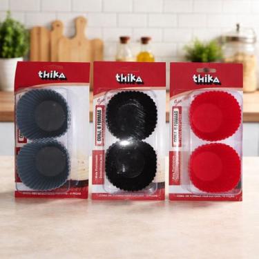 Imagem de Forminha Para Cupcake De Silicone Kit 6un Forma - Sortida - Thika