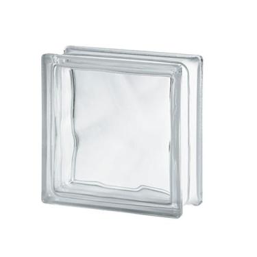 Imagem de Kit Com 4 Bloco De Vidro Tijolo Transparente 19 X 19cm - Prismatic