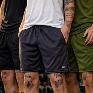 Imagem de Kit 3 Bermudas Masculinas Dry Treino Academia Futebol Alta Performance Conforto Luzzoo-...
