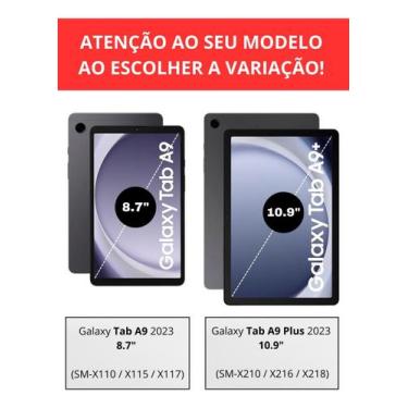 Imagem de Capa Giratória + Película Para Galaxy Tab A9 / A9 Plus - Xila, Sortido