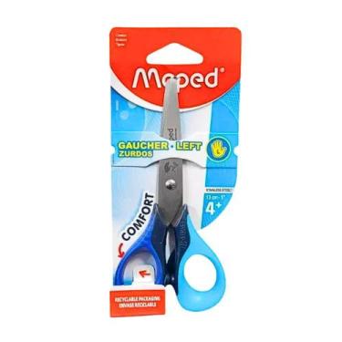 Imagem de Tesoura Escolar ( Canhoto ) 13cm Sensoft 3D Sem Ponta Comfort - Maped 