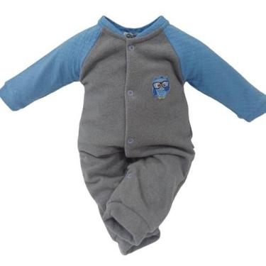 Imagem de Macacão Soft Luxo Bebê Menino Pettenati Inverno Zafielo 556, Cinza, P 