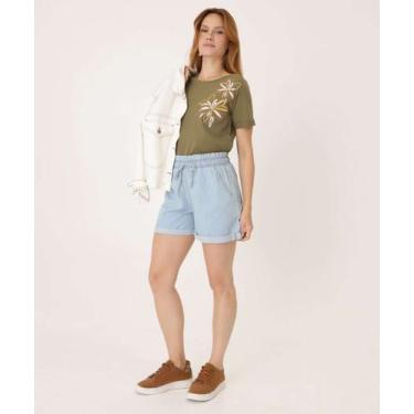 Imagem de Short Jeans Feminino Clochard Bolsos Marisa-27006, 38, Jeans azul