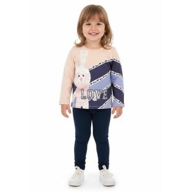 Imagem de CONJUNTO FEMININO INFANTIL MOLETOM VÁRIAS ESTAMPAS Nº 1 AO 3 - Marlan,