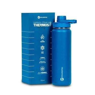 Imagem de Garrafa Thermos 750ML Azul Marinho GT3 - Goldentec