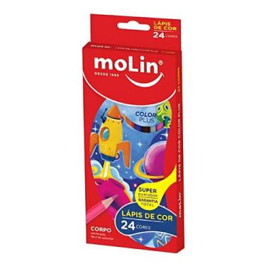Imagem de Lápis De Cor Color Dream Molin 24 Cores Sextavado - Molin do Brasil