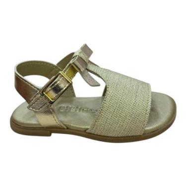Imagem de Sandália Infantil Bibi Shine Mini Dourada 1233087, 20