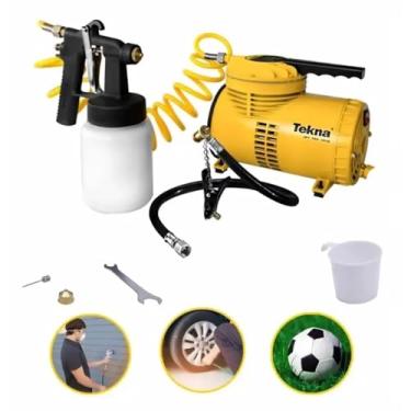 Imagem de Tekna Compressor De Ar Direto Bivolt Cd1.2Bk Com Kit