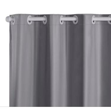 Imagem de Cortina blackout de cozinha pvc 2,20l x 1,30a - OUTROS, CINZA