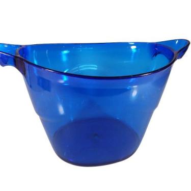 Imagem de Balde de Gelo Acrilico Oval 7 Litros Agraplast, Azul