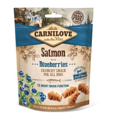 Imagem de Snack Petisco Cães Crunchy Salmão com Mitrilos 200g - Carnilove