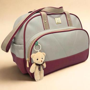 Imagem de Bolsa Grande Bebe Maternidade Classic Enxoval Miellu Bolsas com Urso C