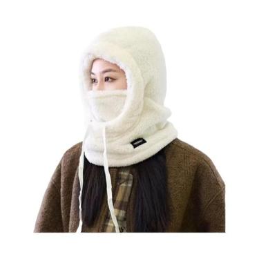 Imagem de Máscara Balaclava Unissex De Inverno Em Algodão E Fleece, Gorro De Cic