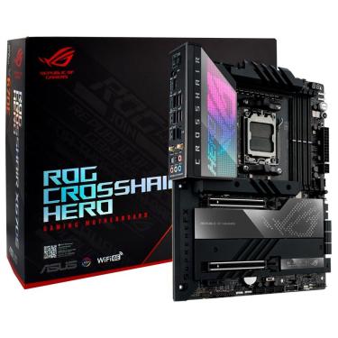 Imagem de Placa Mãe X670E Crosshair Hero Socket AM5 DDR5 Desempenho Avançado Asus