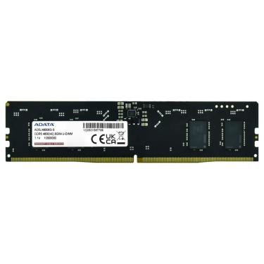 Imagem de Memória RAM ADATA DDR5 8GB 4800MHz AD5U48008G-S para Alto Desempenho Confiável com Durabilidade Adata