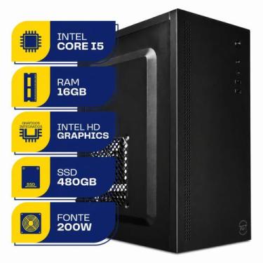 Imagem de Computador Cpu Pc Torre Intel i5 16Gb Ssd 480Gb Windows 11 - POWER EDG