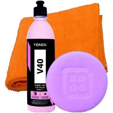 Imagem de Polidor Corte Refino Lustro Protecao V40 Vonixx + Aplicador 110v/220v