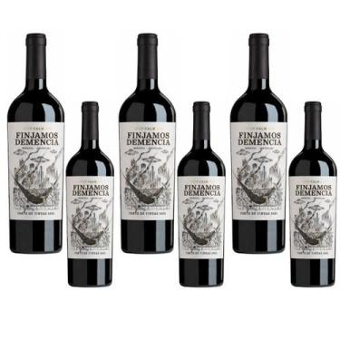 Imagem de KIT 6 Vinho Tinto Finjamos Demencia Corte De Tintas 750ml - Finjamos D