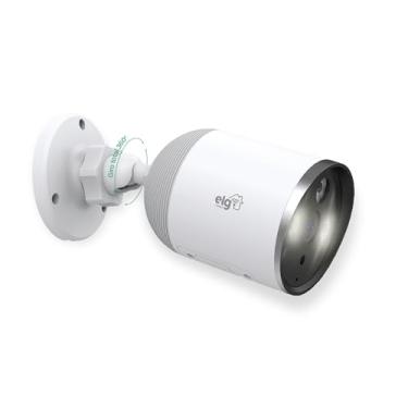 Imagem de ELG, SHCF602, Câmera Inteligente Externa Wi-Fi Full Color, Áudio Bidirecional, Grava Full HD 1080p, Visão Noturna, Compatível com Alexa, Branco