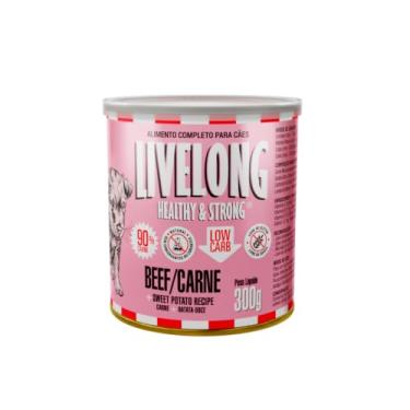 Imagem de Livelong Alimento Completo Natural Ração Úmida Sabor Carne 300g Para Cães