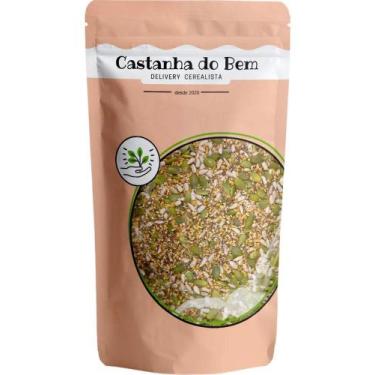 Imagem de Mix De Sementes Abóbora/girassol/chia/linhaça/gergelim 500g - Castanha