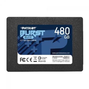 Imagem de SSD 480GB Patriot Burst Elite, Sata Iii 6GB/s, Leitura 450MB/s, Gravação 320MB/s - Pbe480gs25ssdr