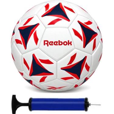 Imagem de Bola Futebol Reebok Royal 3 Laminada Campo Treino + Bomba de Ar, Azul,