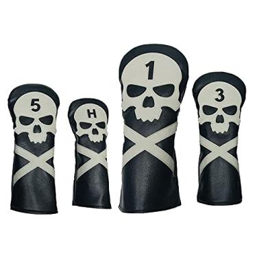 Imagem de 4x Cobre a Cabeça do Golfe para Golf Club, crânio À Água-Protetor Universal para Kopfbedeckung de Golfe