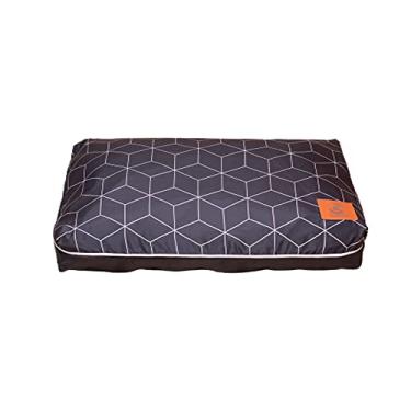 Imagem de Cama de Cachorro Almofada Para Cães Mabuu Pet (Pequeno, Linhas Geométricas Preta)