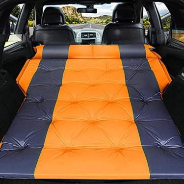 Imagem de GQYYS Colchão inflável de ar para carro com SUV duplo com travesseiros, bomba de inflação rápida, colchão inflável para viagem SUV dedicado para acampamento, caminhadas, praia, viagens