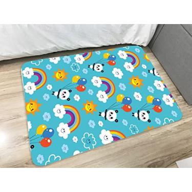 Imagem de Tapete Infantil Atividades Transfer 95x130cm Arco Íris