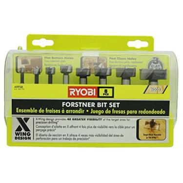 Imagem de Ryobi A9FS8R1 8-Piece X-Wing Forstner Bit Set for Woodworking