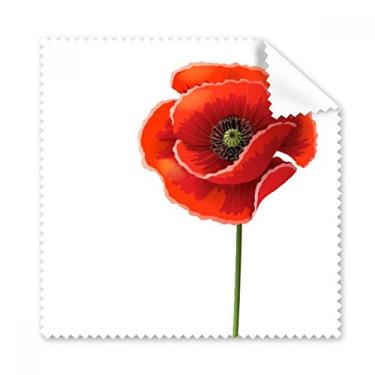 Imagem de Pano de limpeza de milho com estampa de flor vermelha, 5 peças