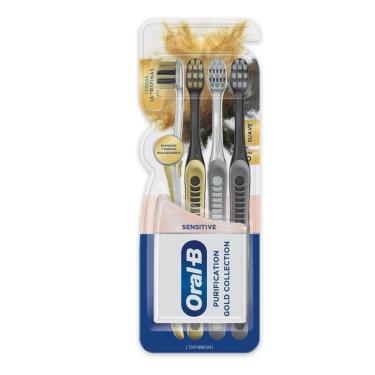 Imagem de Escova Dental Oral-B Purification Gold Collection 4 Unidades 