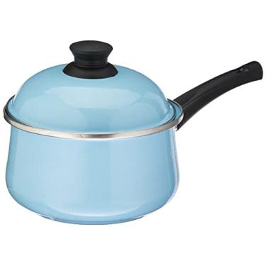 Imagem de Panela Bojuda 18 Esmaltada Azul Claro - 1850 ml - Ewel