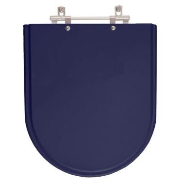 Imagem de Assento para Vaso Sanitário Fiori Jasmim Azul em Resina