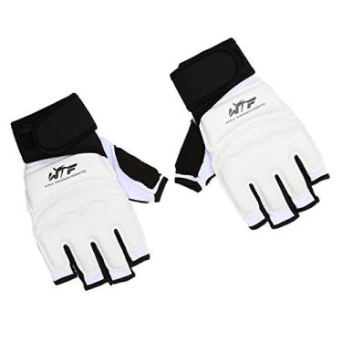 Imagem de Simhoa Luvas de treinamento de soco de karatê para crianças e adultos, meias de boxe, brancas PP