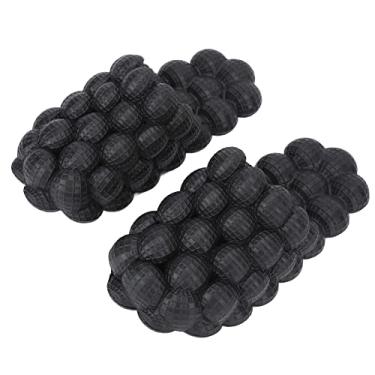 Imagem de Chinelos massageadores femininos, sandálias de lichia engraçadas unissex super macias, escorregadores de praia respiráveis ​​masculinos, chinelos de banho, sandálias de reflexologia para(L)