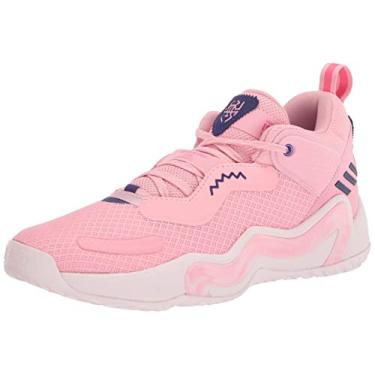 Imagem de adidas Unissex-Adulto D.O.N. Edição 3 Rosa Claro/Rosa Claro/Roxo Team 12,5, Rosa claro/rosa transparente/Team Colleg roxo