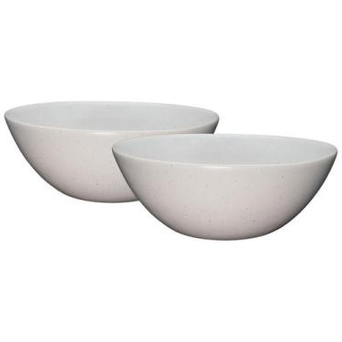 Imagem de Bowl Ceramica Branco Tigela Sopeira 400ml Kit 2 Unidades - Globimport