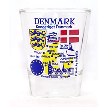 Imagem de Vidro de shot da Dinamarca Série UE Marcos e Ícones