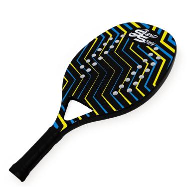 Imagem de Raquete Beach Tennis Aloha Blue Full Carbon + Raqueteira.