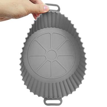 Imagem de Panela de Silicone Redonda Air Fryer - Forros de silicone reutilizáveis para fritadeira a ar, laváveis na máquina de lavar louça,Revestimentos de tigela de fritadeira a ar resistentes ao Visn